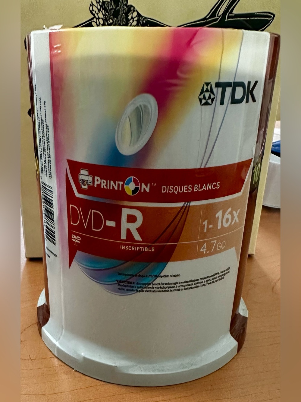 TDK DVDR 100 Disc Pack Brand New